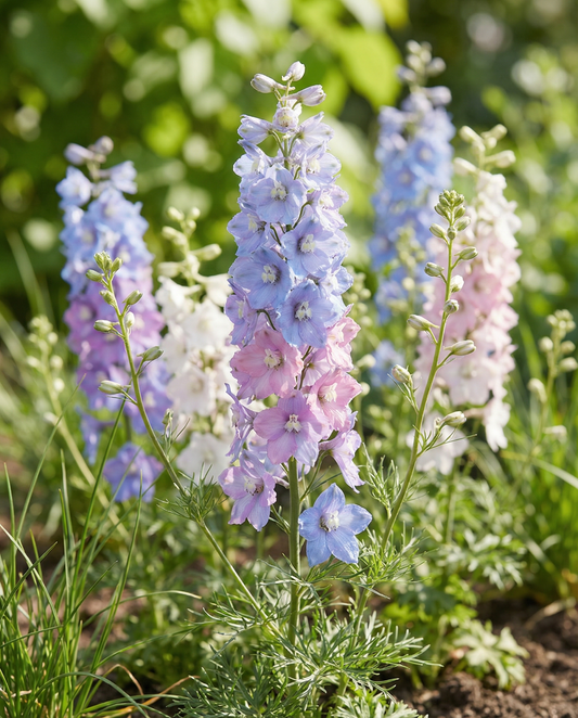 Larkspur Imperial Mix (Delphinium consolida) – organic annual flower seeds from SeedsChoice