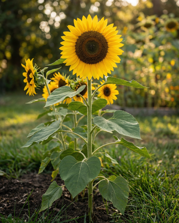 Auringonkukka Single Giant (Helianthus annuus) – luomulaatuiset yksivuotiset kukkasiemenet, SeedsChoice