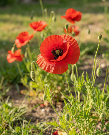 Unikko (Papaver rhoeas) – luomulaatuiset yksivuotiset kukkasiemenet, SeedsChoice