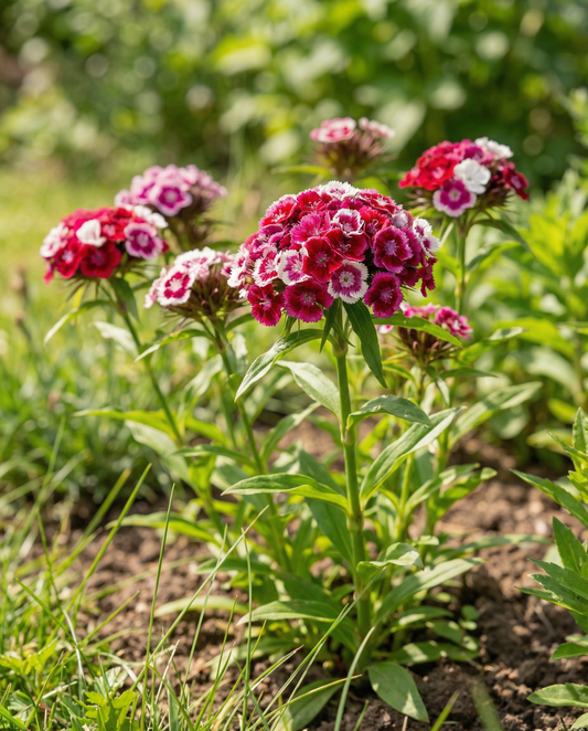 Sweet William (Dianthus barbatus) – luomu kaksivuotisen seoksen siemenet – SeedsChoice