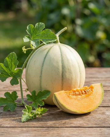 Sokkelimeloni Charentais (Cucumis melo) – luomuvuosikasvikas siemeniä SeedsChoicelta