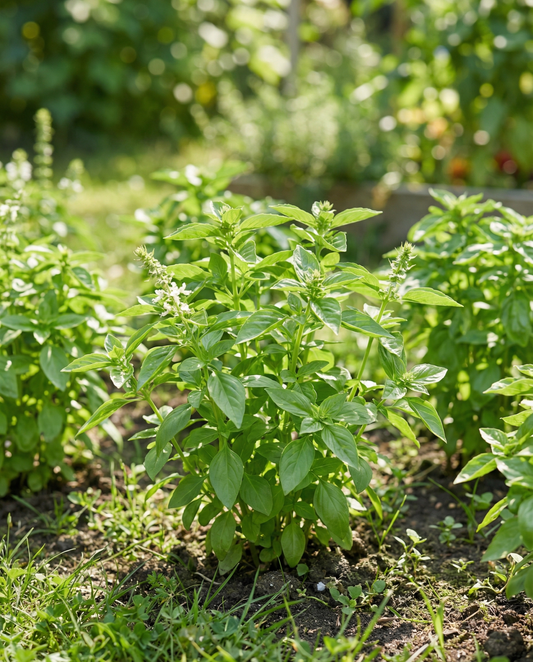 Sitruunabasilikka (Ocimum basilicum) – luomu yksivuotisen yrtin siemenet SeedsChoicelta
