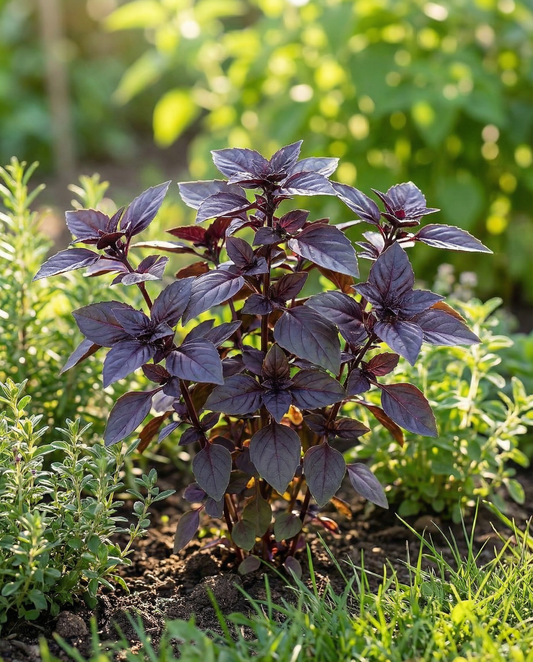 Basilika Rosie (Ocimum basilicum) – luomuvuosikasvin siemenet SeedsChoicelta