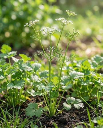 Korianterin siemenet (Coriandrum sativum) – luomulajike yksivuotinen yrtti SeedsChoicelta