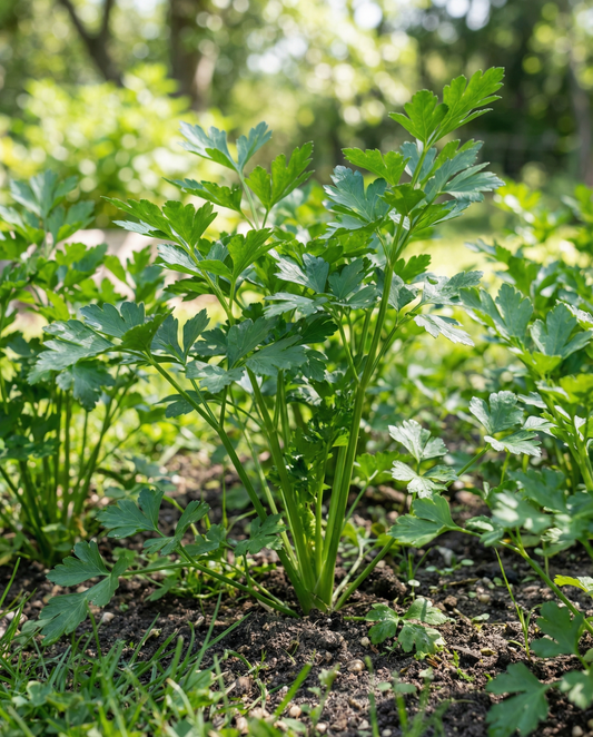 Persilja Gigante D'italia (Petroselinum crispum) – luomulajikkeen kaksivuotiset siemenet SeedsChoicelta