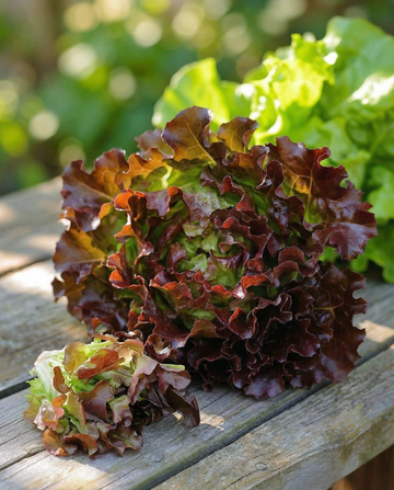 Lehtisalaatti Red Salad Bowl (Lactuca sativa) – luomulaatuiset yksivuotiset vihannessiemenet SeedsChoicelta