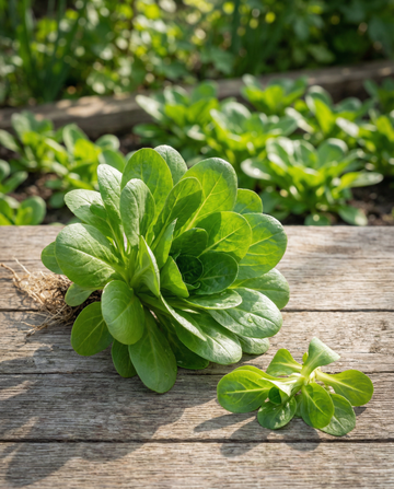 Vuonankaalin siemenet Vit (Valerianella locusta) – luomulaatuiset yksivuotiset vihannessiemenet SeedsChoicelta