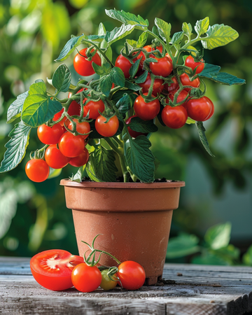 Riippuvan tomaatin Koralik siemenet (Solanum lycopersicum) – luomu yksivuotinen vihannes