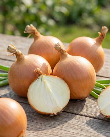 Sipuli Rijnsburger 5 (Allium cepa) – luomulaatuiset yksivuotiset vihannessiemenet SeedsChoicelta