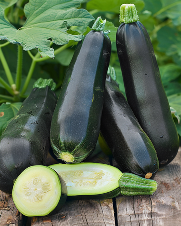 Black Beauty -kesäkurpitsansiemenet (Cucurbita pepo) – luomu, yksivuotinen