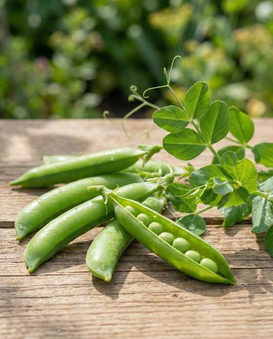 Karina-herne (Pisum sativum) – luomulaatuiset yksivuotiset vihannessiemenet SeedsChoicelta