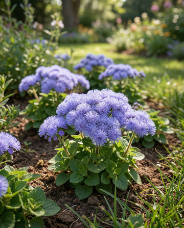 Floss Blue Mink (Ageratum houstonianum) – annual flower seeds from SeedsChoice