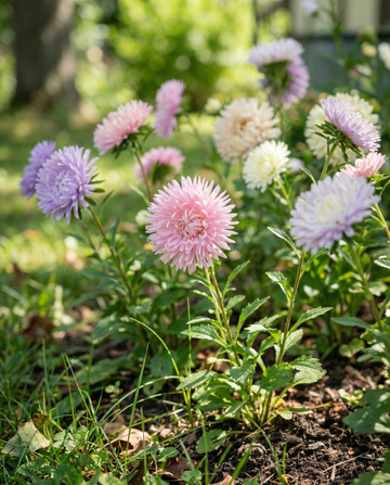 Aster Unicum Mixed Colors (Callistephus chinensis) – yksivuotinen sekoitus SeedsChoicelta