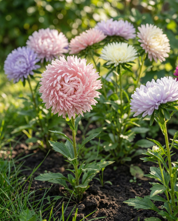 Aster Ostrich Feather Mixed Colors (Callistephus chinensis) – yksivuotinen sekoitus SeedsChoice-verkkokaupasta