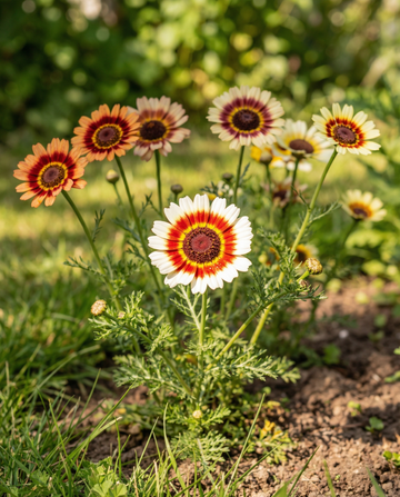 Mixed (Chrysanthemum carinatum) – yksivuotiset kukkasiemenet SeedsChoicelta