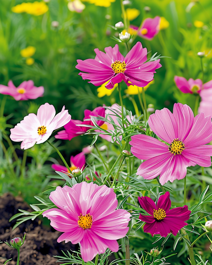 Dwarf Sensation Mixed -siemenet (Cosmos bipinnatus) – yksivuotinen sekoitus