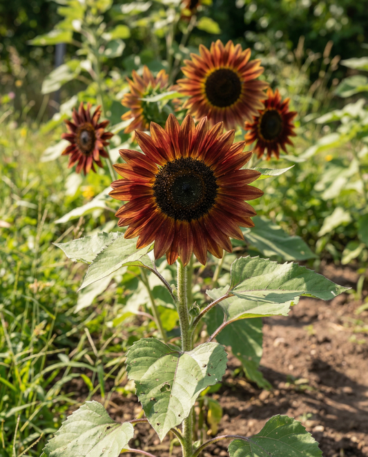 Auringonkukka Evening Sun (Helianthus annuus) – yksivuotisen kukan siemenet SeedsChoice-verkkokaupasta
