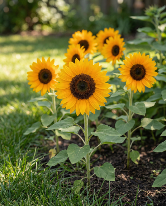 Auringonkukka Sunrich Orange F1 Pollenfree (Helianthus annuus) – yksivuotiset kukkasiemenet SeedsChoice-verkkokaupasta