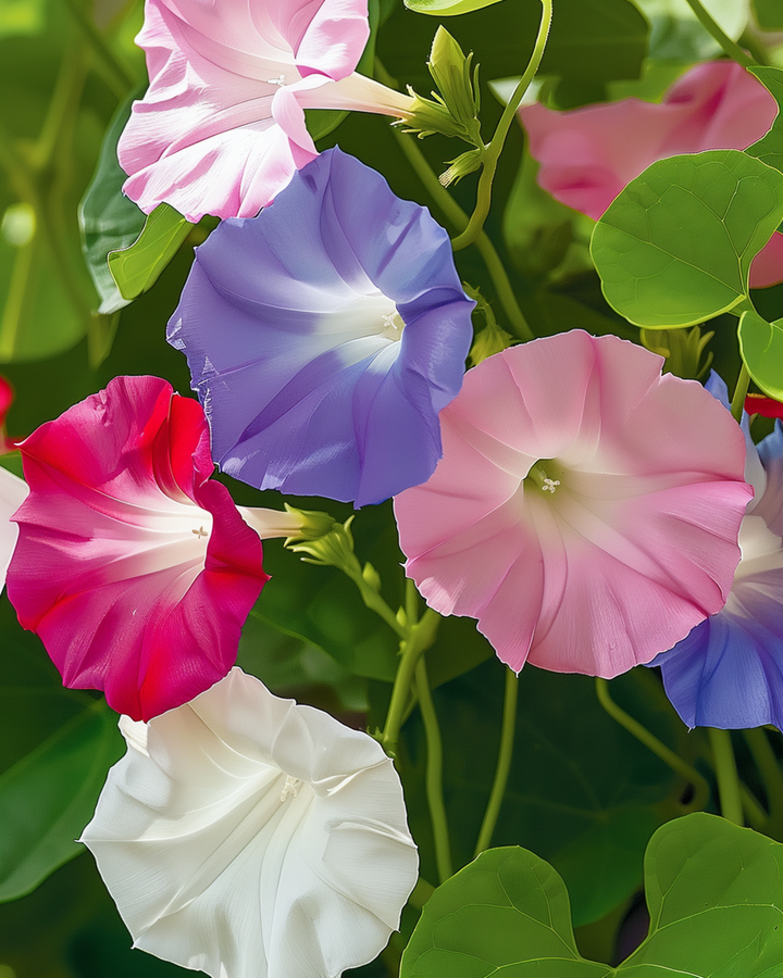 Mixed Colors Climber Flowering Vine -siemenet (Ipomoea purpurea) – yksivuotinen köynnös