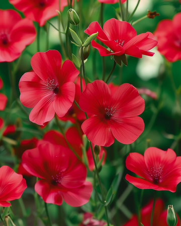 Punapellavan siemenet (Linum grandiflorum) – yksivuotinen kukka