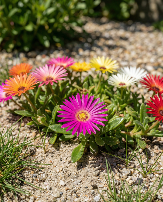 Livingstone Daisy (Dorotheanthus bellidiformis) – yksivuotiset sekoitetut siemenet, SeedsChoice