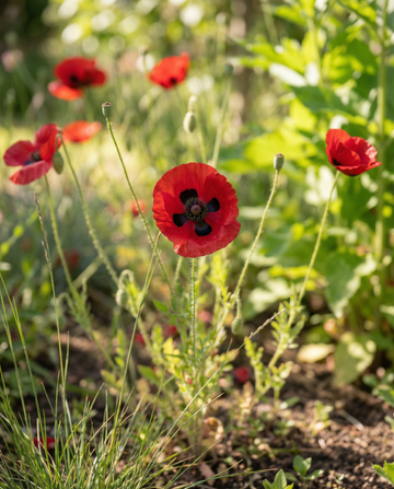 Unikko Lady Bird (Papaver commutatum) – yksivuotisen kukan siemenet SeedsChoicelta