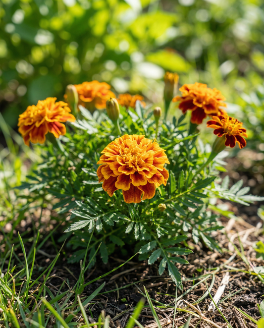 Ranskalainen samettikukka Petite Harmony (Tagetes patula) – yksivuotiset kukkasiemenet SeedsChoicelta