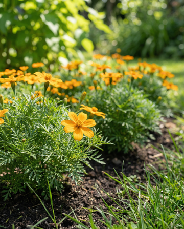 Ranskalainen kehäkukka Starfire 35 cm (Tagetes tenuifolia) – yksivuotisen kukan siemenet SeedsChoicelta