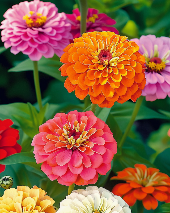 Dahlia Flowered Mix -siemenet (Zinnia elegans) – yksivuotinen kukka