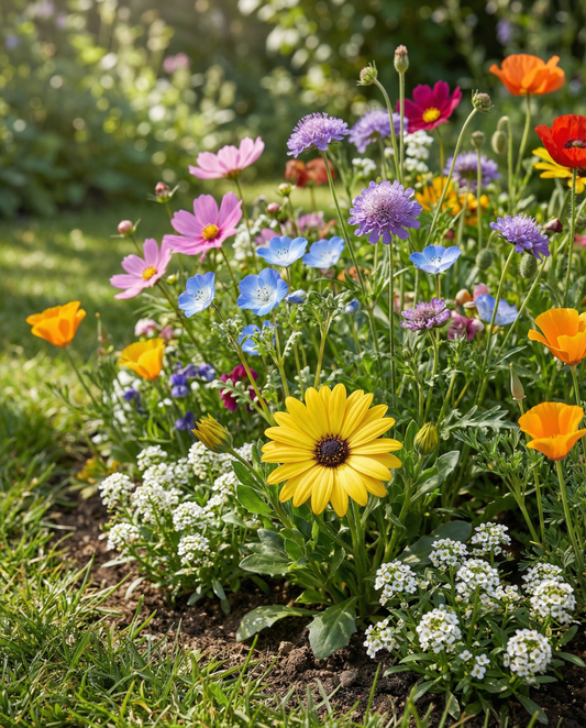 For Bees Low Growing Mix – yksivuotiset kukkien siemenet SeedsChoicelta