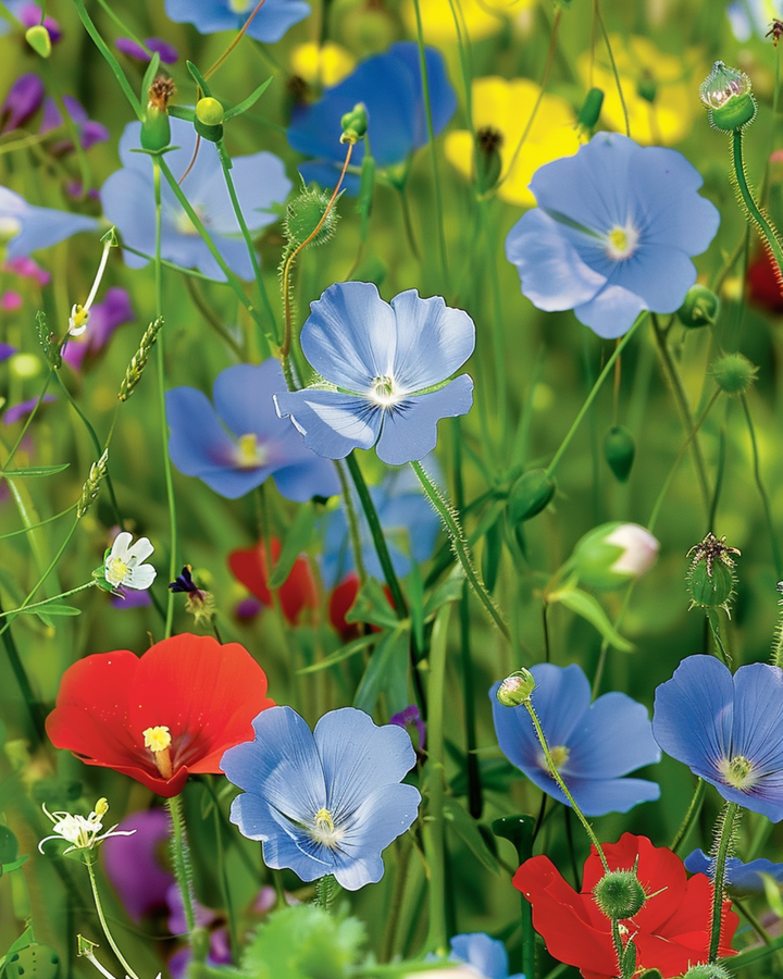 Wildflower Mix 5g Pack siemenet (Linum usitatissimum) – yksivuotinen kukka