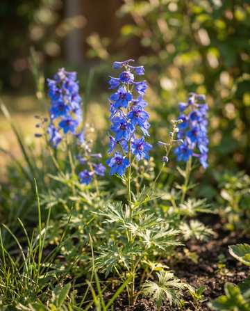 Ritarinkannus Dasante Blue -siemenet (Delphinium belladonna) – kaksivuotinen