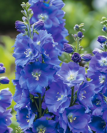 Larkspur Dasante Blue (Delphinium belladonna) – kaksivuotiset siemenet SeedsChoicelta