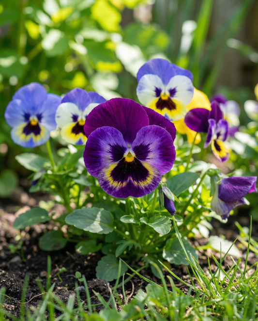 Orvokki Aalsmeer Giants Mixed (Viola wittrockiana) – kaksivuotisen kukan siemenet SeedsChoicelta