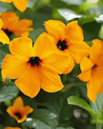 Black Eyed Susan Climber -siemenet (Thunbergia alata) – yksivuotinen köynnös