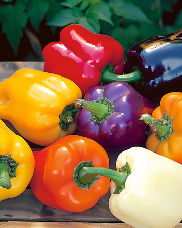 Paprika 5 Color Mixture (Capsicum annuum) – yksivuotinen vihannes