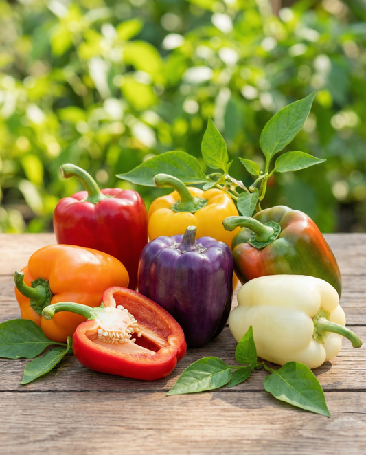 Sweet Pepper 5 Color Mixture (Capsicum annuum) – annual vegetable seeds from SeedsChoice