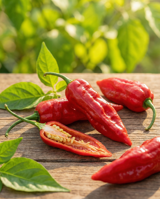 Bhut Jolokia Pepper Red (Capsicum chinense) – annual vegetable seeds from SeedsChoice