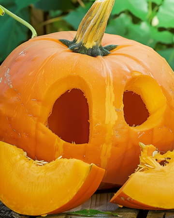 Kurpitsansiemenet Jack O'lantern (Cucurbita pepo) – yksivuotinen vihannes