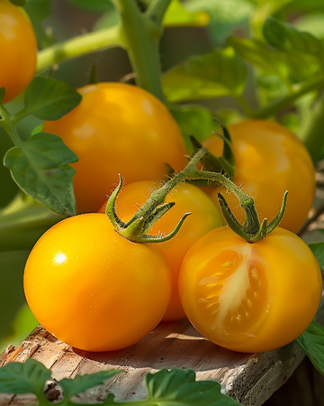 Kääpiökirsikkatomaatti Gourmandise Yellow – siemenet (Solanum lycopersicum) – yksivuotinen vihannes