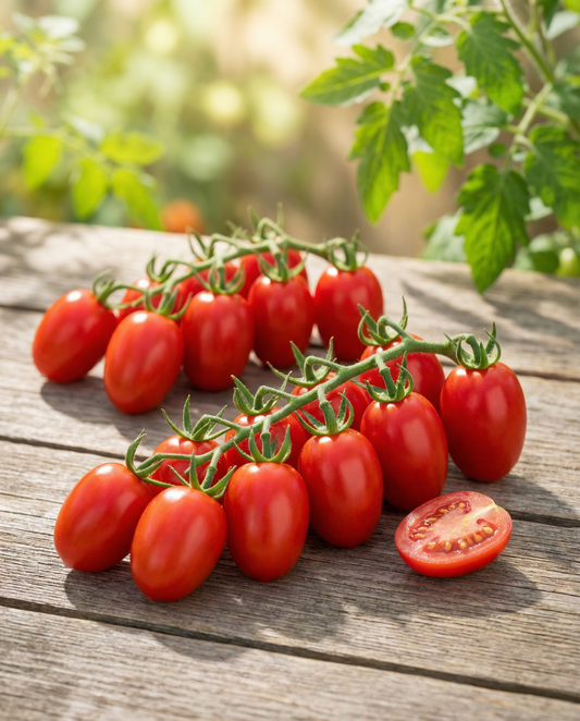 Kirsikkatomaattisiemenet Modus F1 Mini Plum (Solanum lycopersicum) – yksivuotiset vihannessiemenet – SeedsChoice