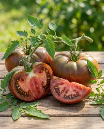 Tomaatti Black Krim (Solanum lycopersicum) – yksivuotiset vihannessiemenet SeedsChoicelta