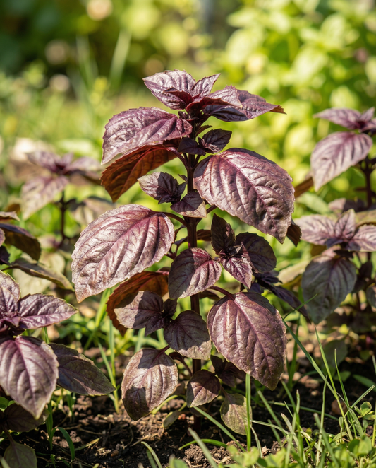 Makea basilika Red Lizzy (Ocimum basilicum) – yksivuotiset siemenet SeedsChoice-kaupasta