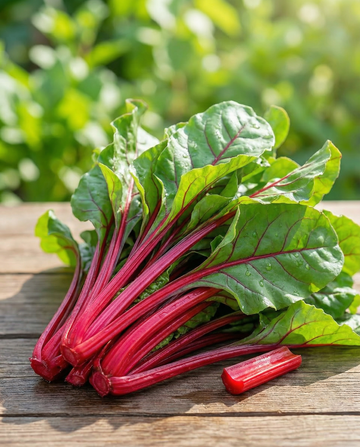 Lehtimangoldi Red Micro Leaf (Beta vulgaris) – yksivuotiset vihannessiemenet SeedsChoicelta