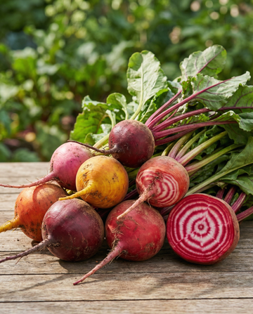 Punajuuri Mixed Colours Mixture Round Roots (Beta vulgaris) – yksivuotiset vihannessiemenet SeedsChoicelta