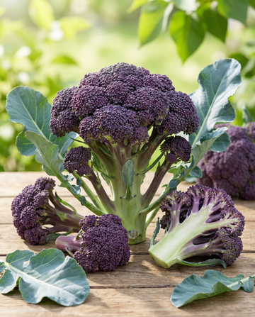 Parsakaali Summer Purple (Brassica oleracea) – yksivuotiset vihannessiemenet SeedsChoicelta