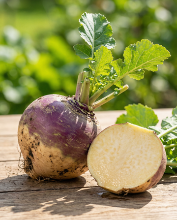Lanttu Champion Purple Top (Brassica napus) – yksivuotisen vihanneksen siemenet SeedsChoicesta