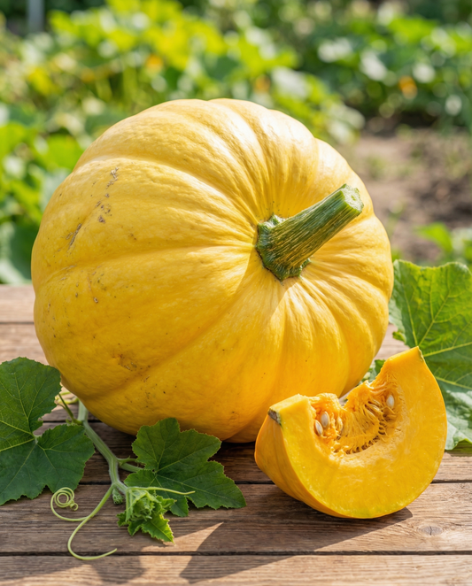 Kurpitsa Yellow (Cucurbita maxima) – yksivuotiset vihannessiemenet SeedsChoicelta