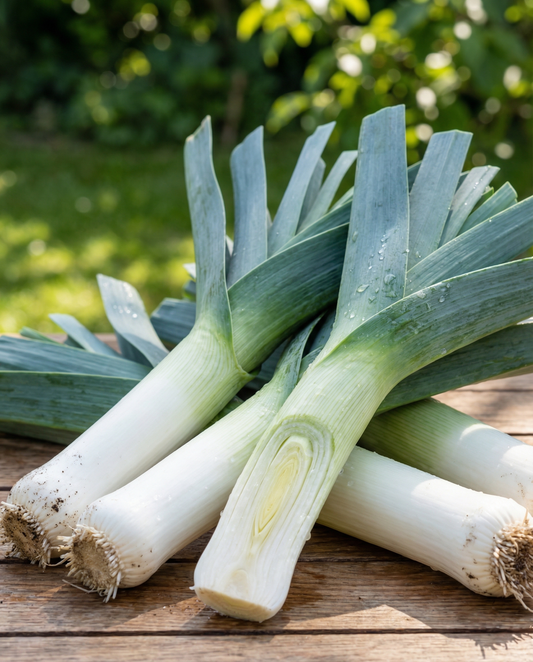 Leek Bluegreen Winter (Allium porrum) – yksivuotisen vihanneksen siemenet SeedsChoicelta