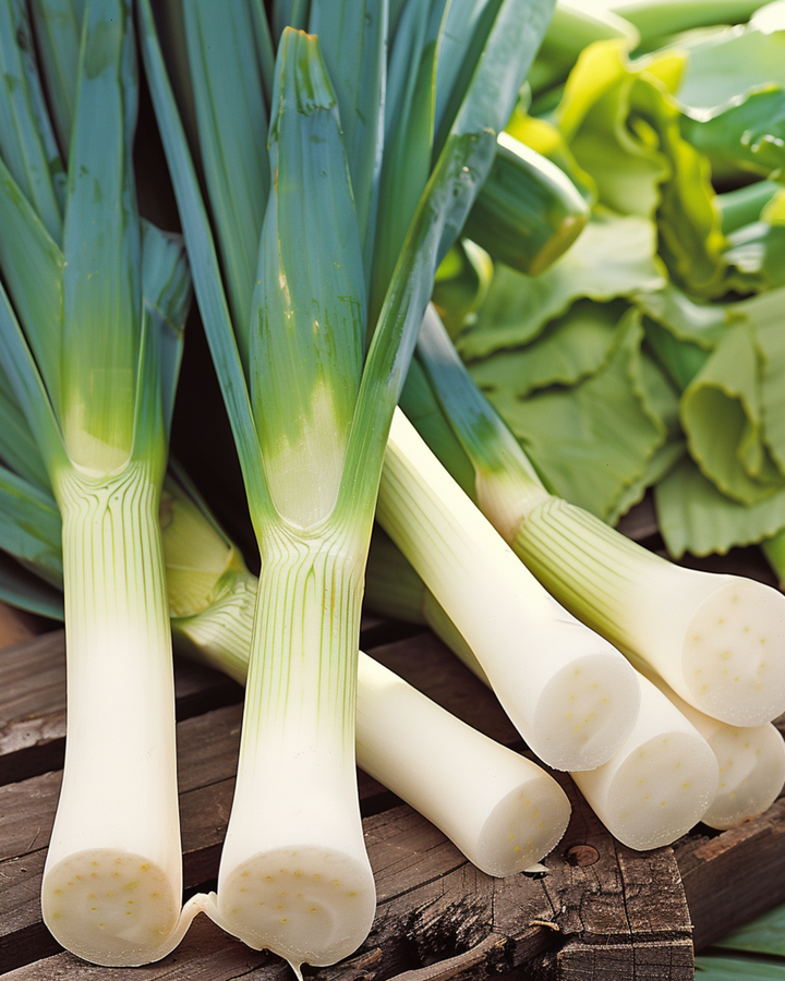 Leek Bluegreen Winter Hiverbleu Cold Hardy -siemenet (Allium porrum) – yksivuotinen vihannes